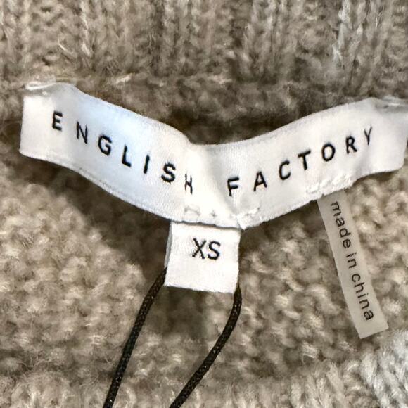 English Factory Women's Sweaters Lot of 2 XS Cozy Comfy CabinCore Fall Knit NWT - Picture 12 of 14